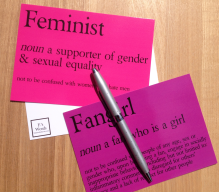 Feminist and fangirl definition posters