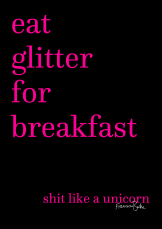 Eat Glitter sign