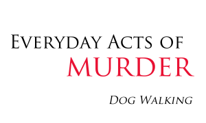 red white and black advert for Everyday Acts of Murder by Francesca Burke